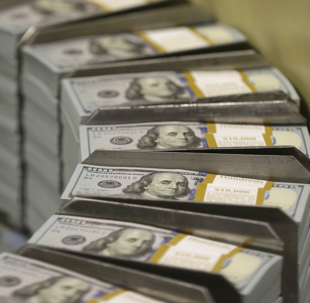 Stapelweise US-Dollarnoten