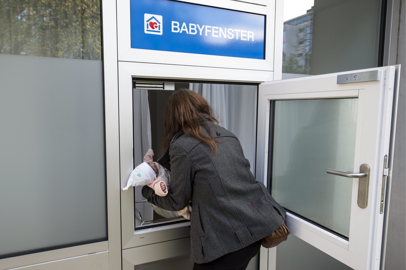 La baby finestra del Lindenhofspitals nel Canton Berna.