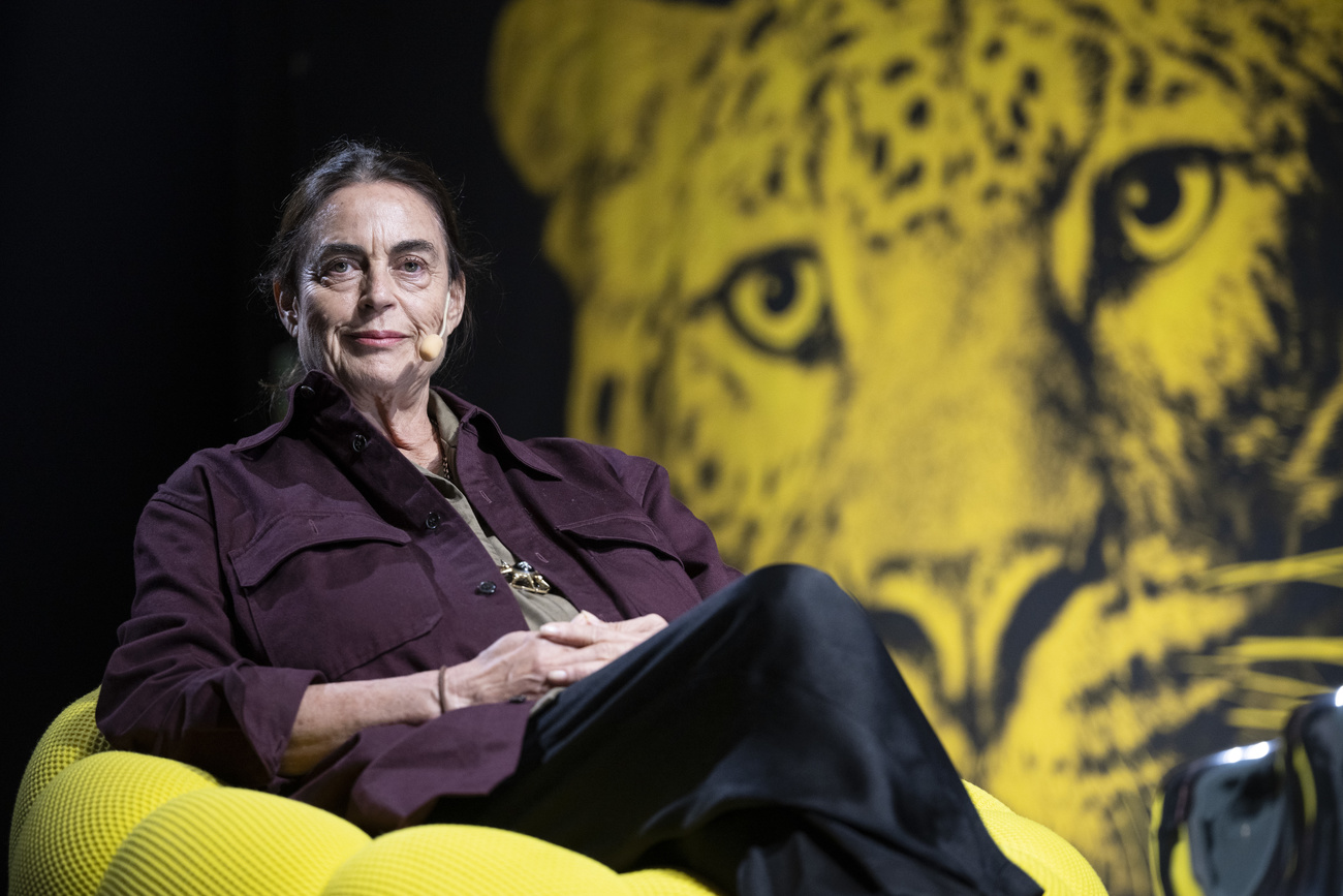 The new president of Locarno Film Festival, Maja Hoffmann, during the press conference announcing this year's program, in Zurich (July 10, 2024).