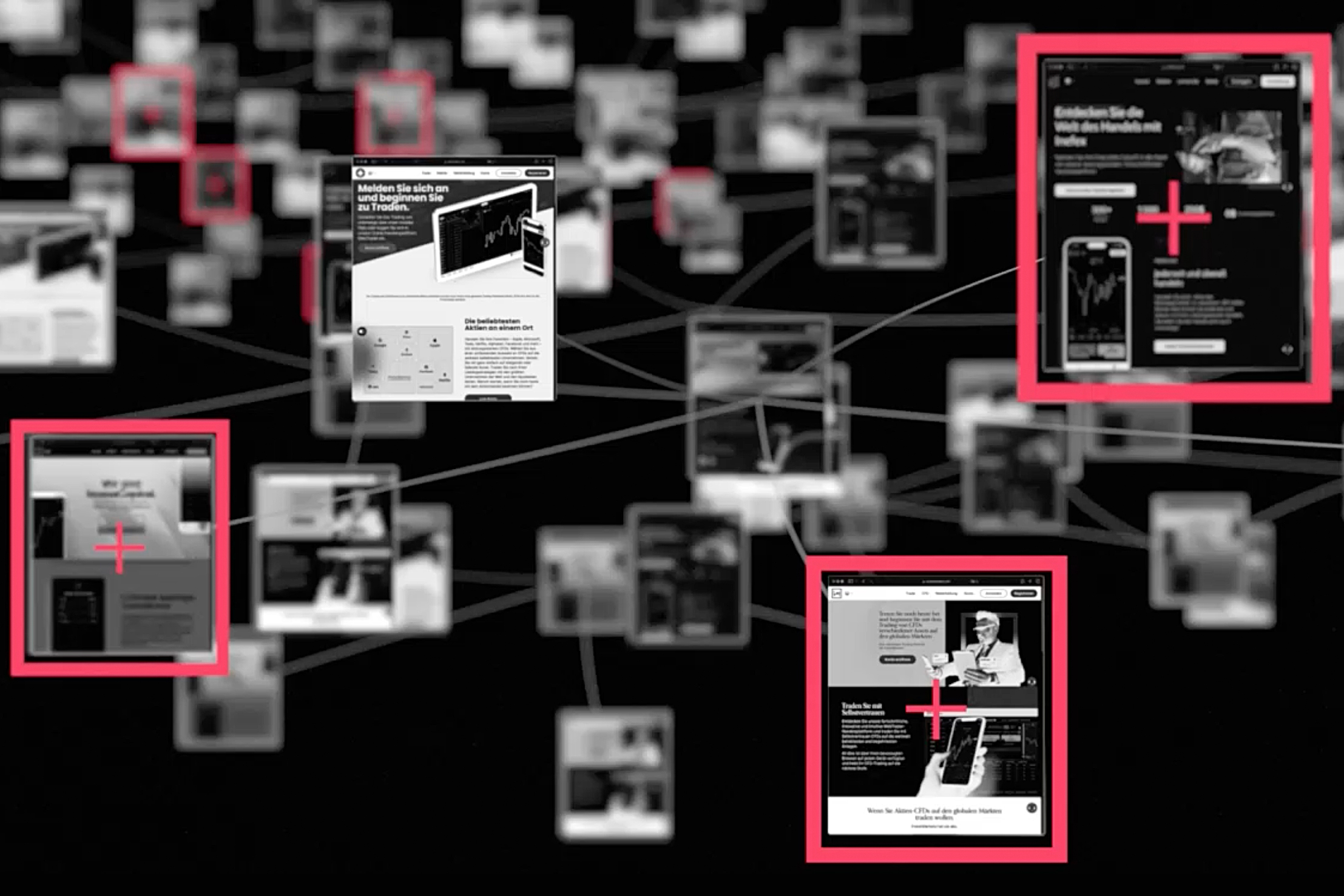 graphic of web of websites