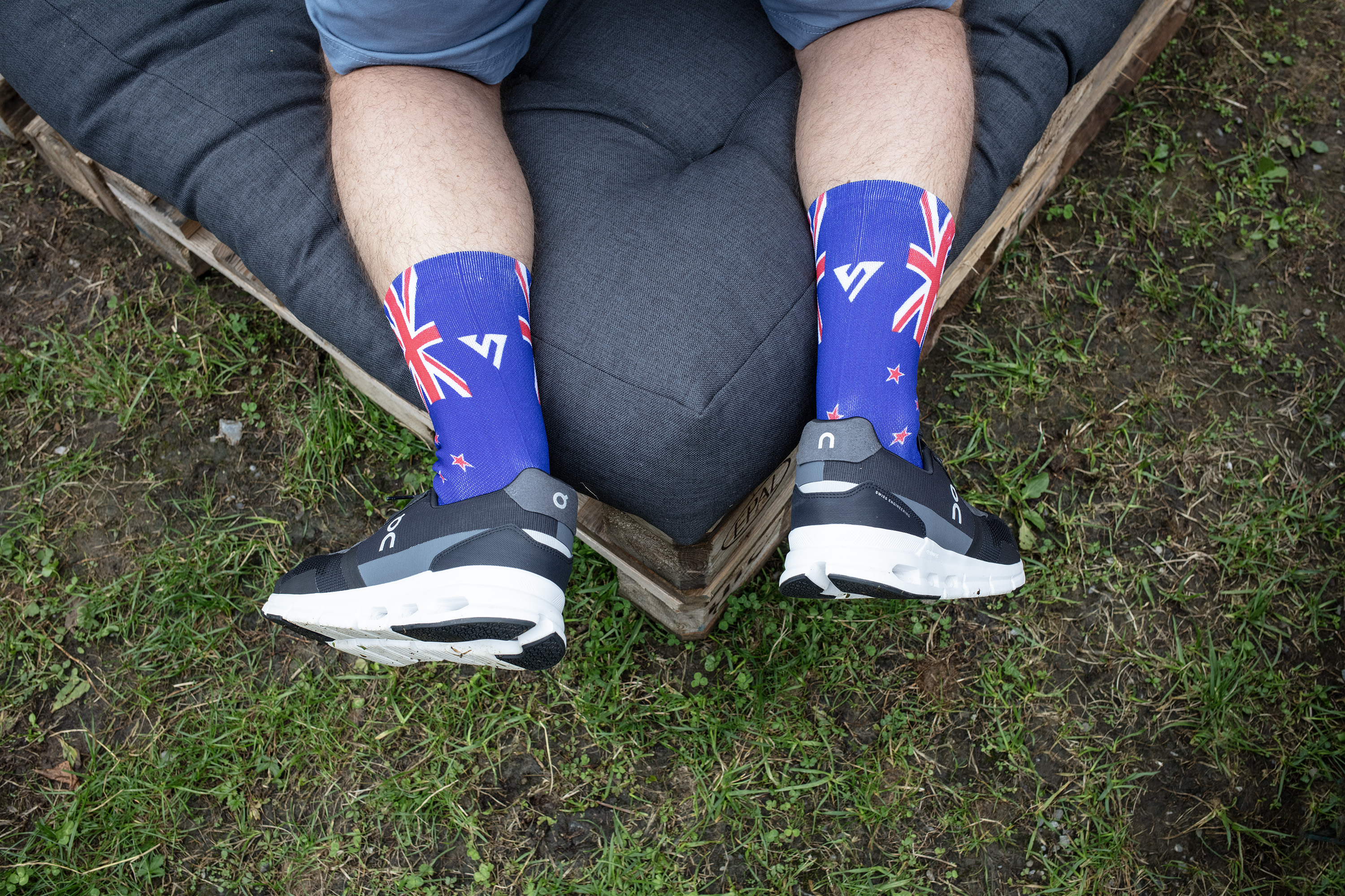 Swiss at heart but representing New Zealand on his feet - a typical OSA participant.