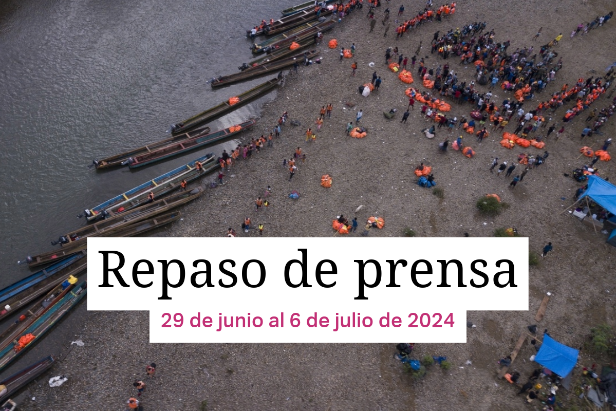 Migrantes en la selva del Darién
