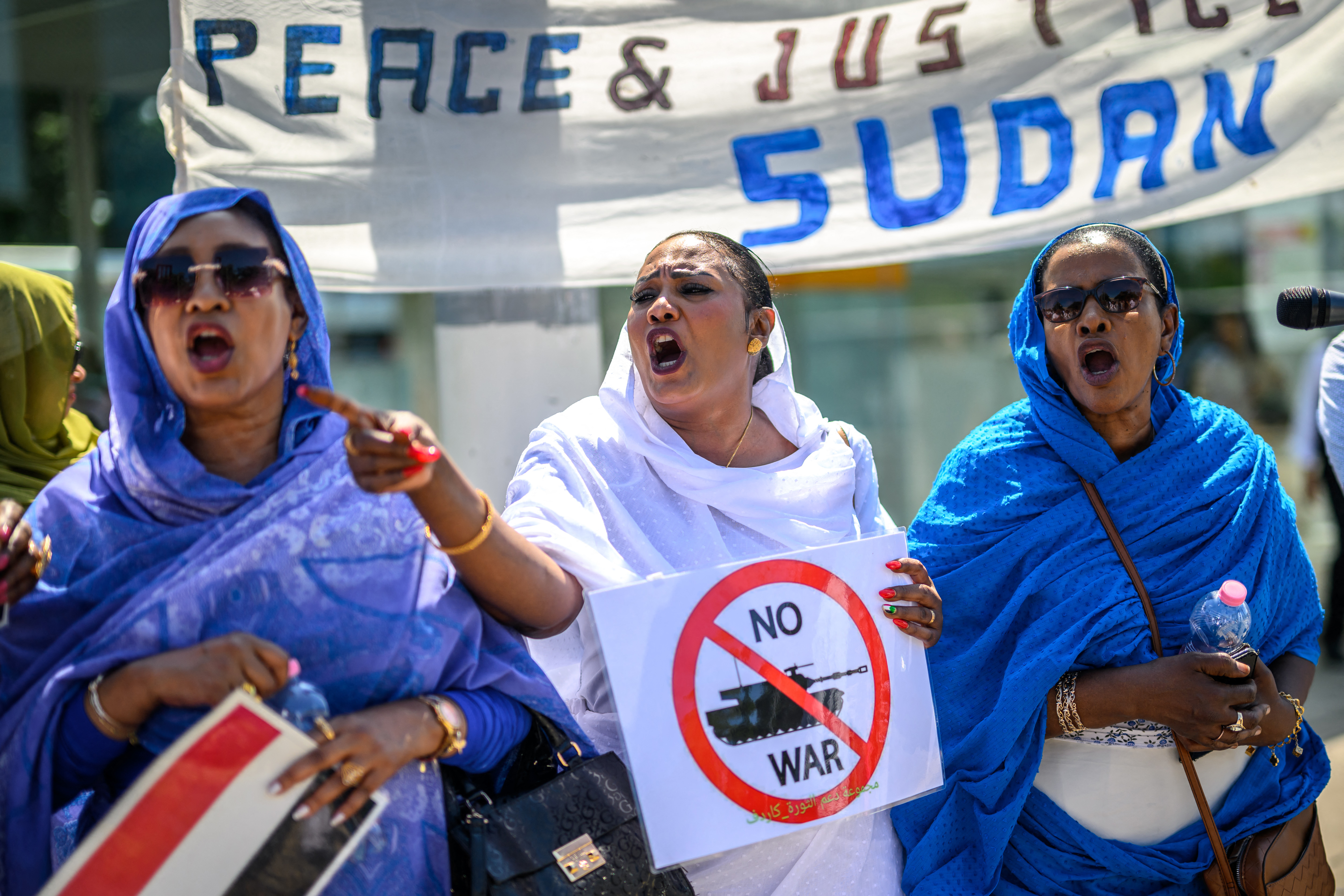 Sudanese women celebrate the fall of Omar al-Bashir in April 2019, but the country never came to rest.