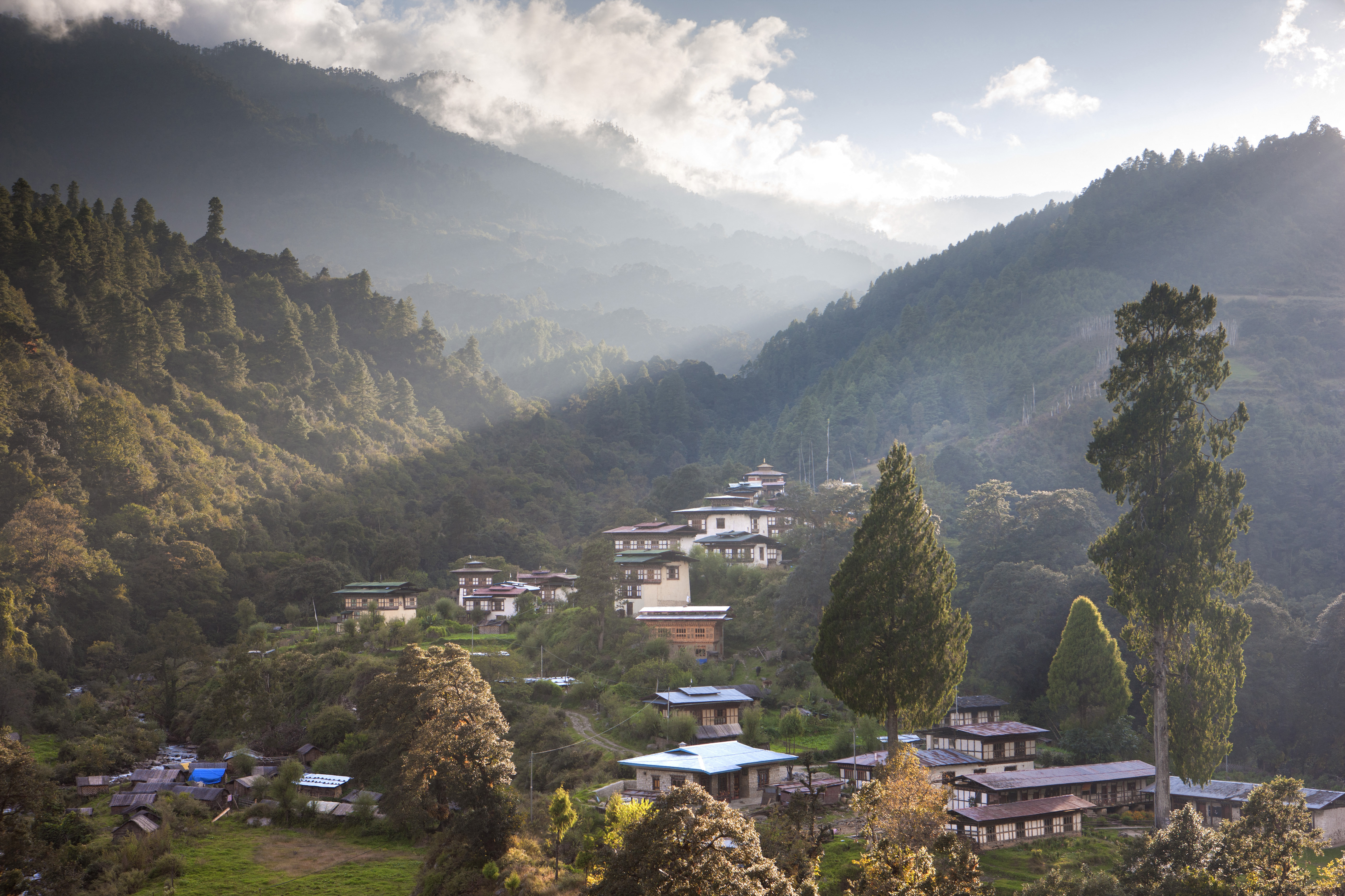Bhutan is 70% covered by forest and is therefore even CO2-negative.