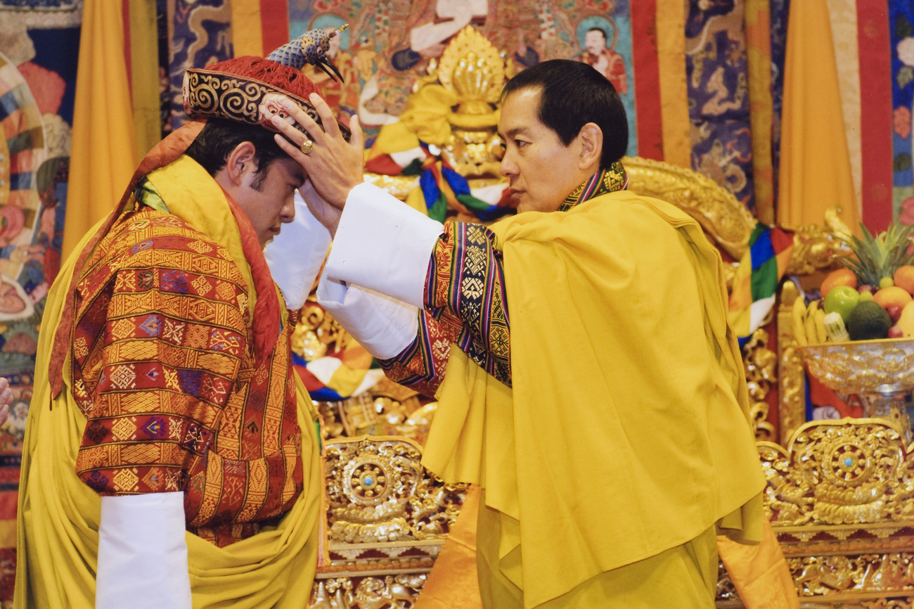 The coronation on 6 November 2008 of Jigme Khesar Namgyel Wangchuck, the successor to his father Jigme Singye Wangchuck, as the "Dragon King" of Bhutan.