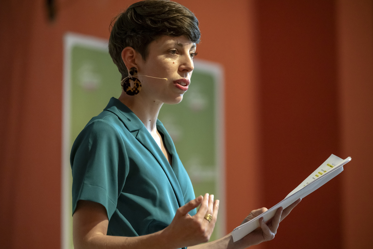 La présidente des Vert-e-s Lisa Mazzone.