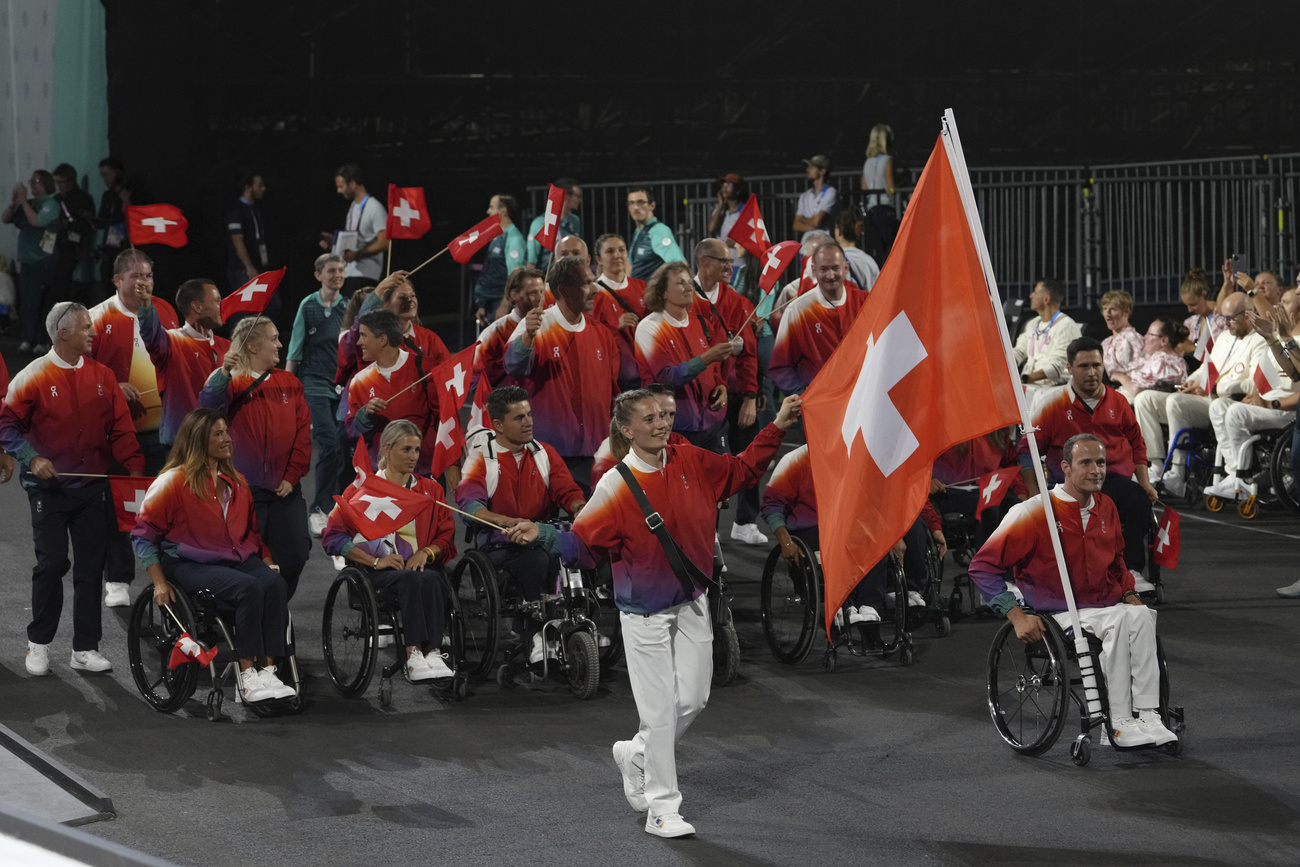 Swiss Paralympic Team at the Paris Opening Ceremony