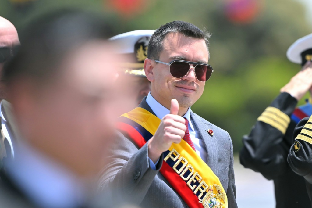 El presidente Noboa buscará reelección en Ecuador en los comicios de 2025 - SWI swissinfo.ch