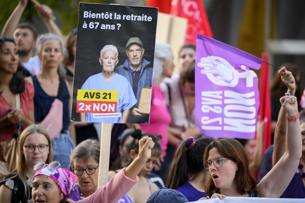 Manifestation contre AVS21