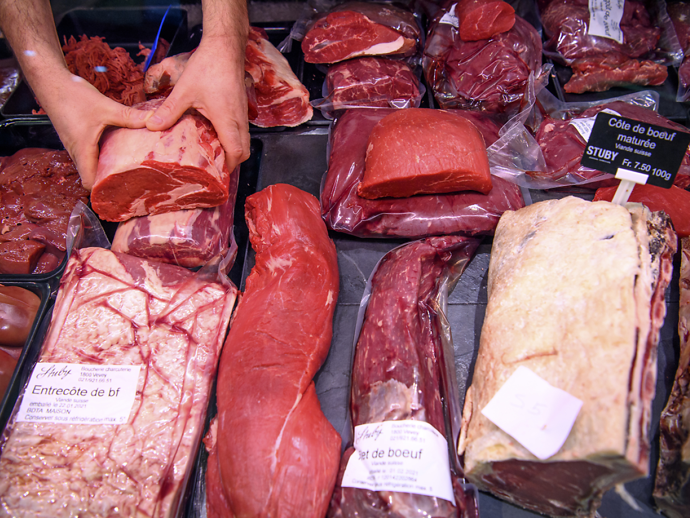 Diversi tagli di carne.