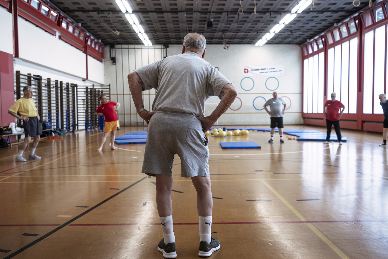 Fit ins Alter? Senioren der Turngesellschaft Chiasso beim Training.