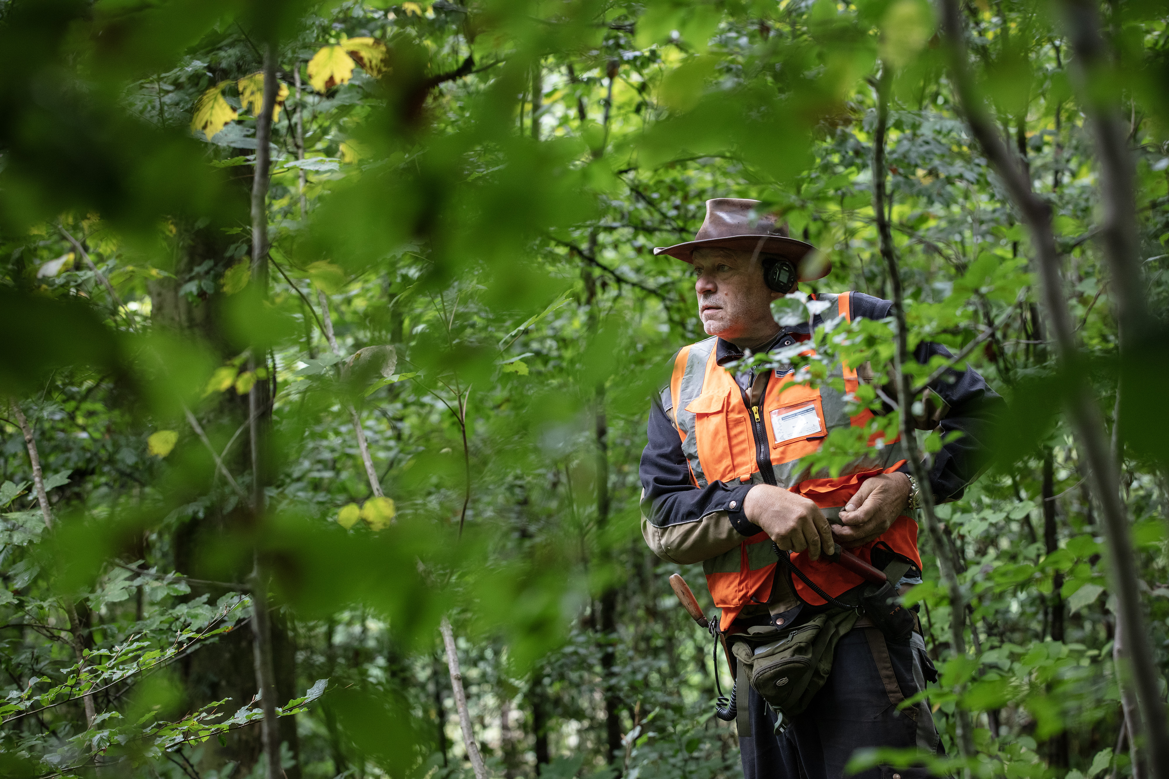 Ein Mann im Wald