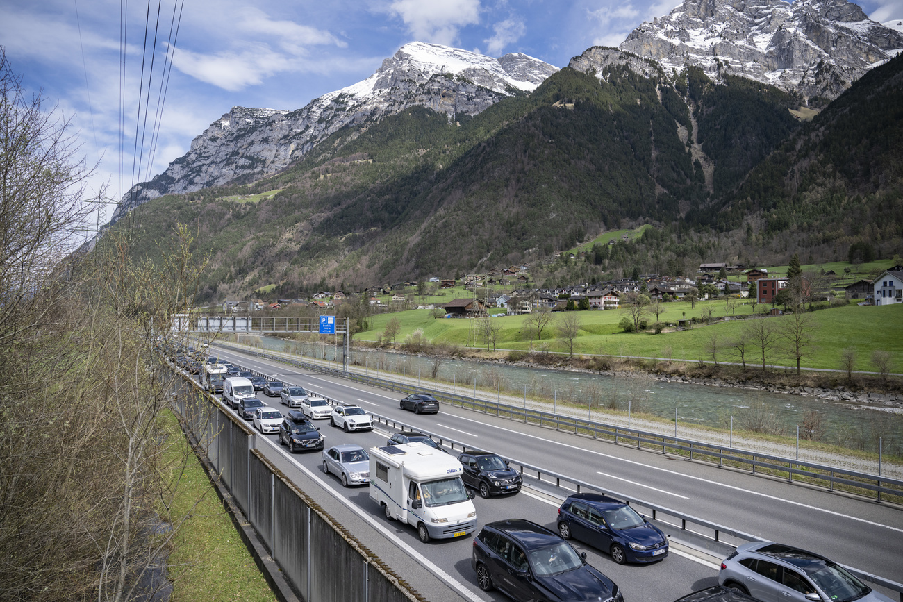 Motorway jam