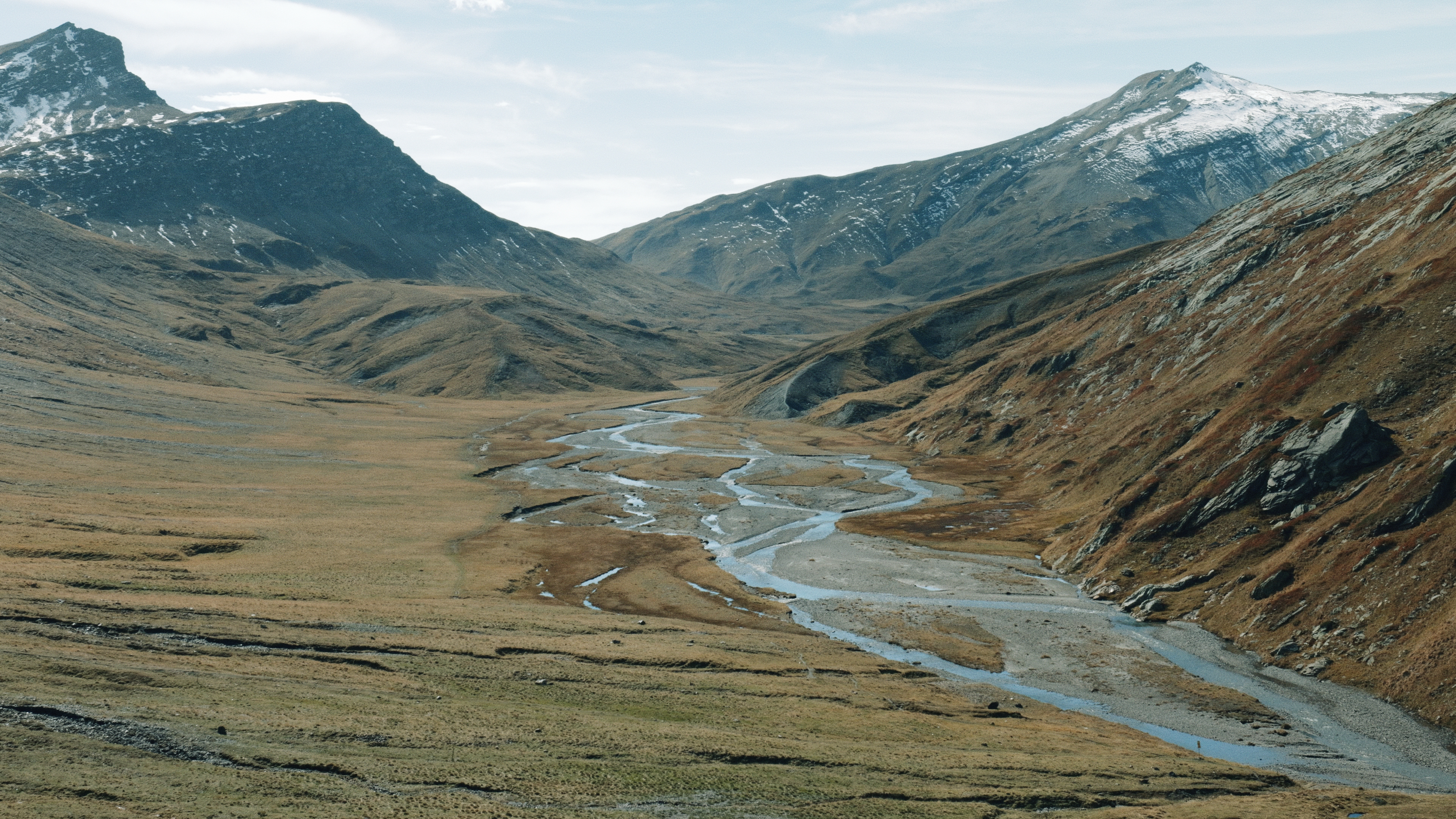 The Plaun la Greina plateau (2200 metres above sea level) between Surselva (canton of Grisons) and Blenio Valley (canton of Ticino).