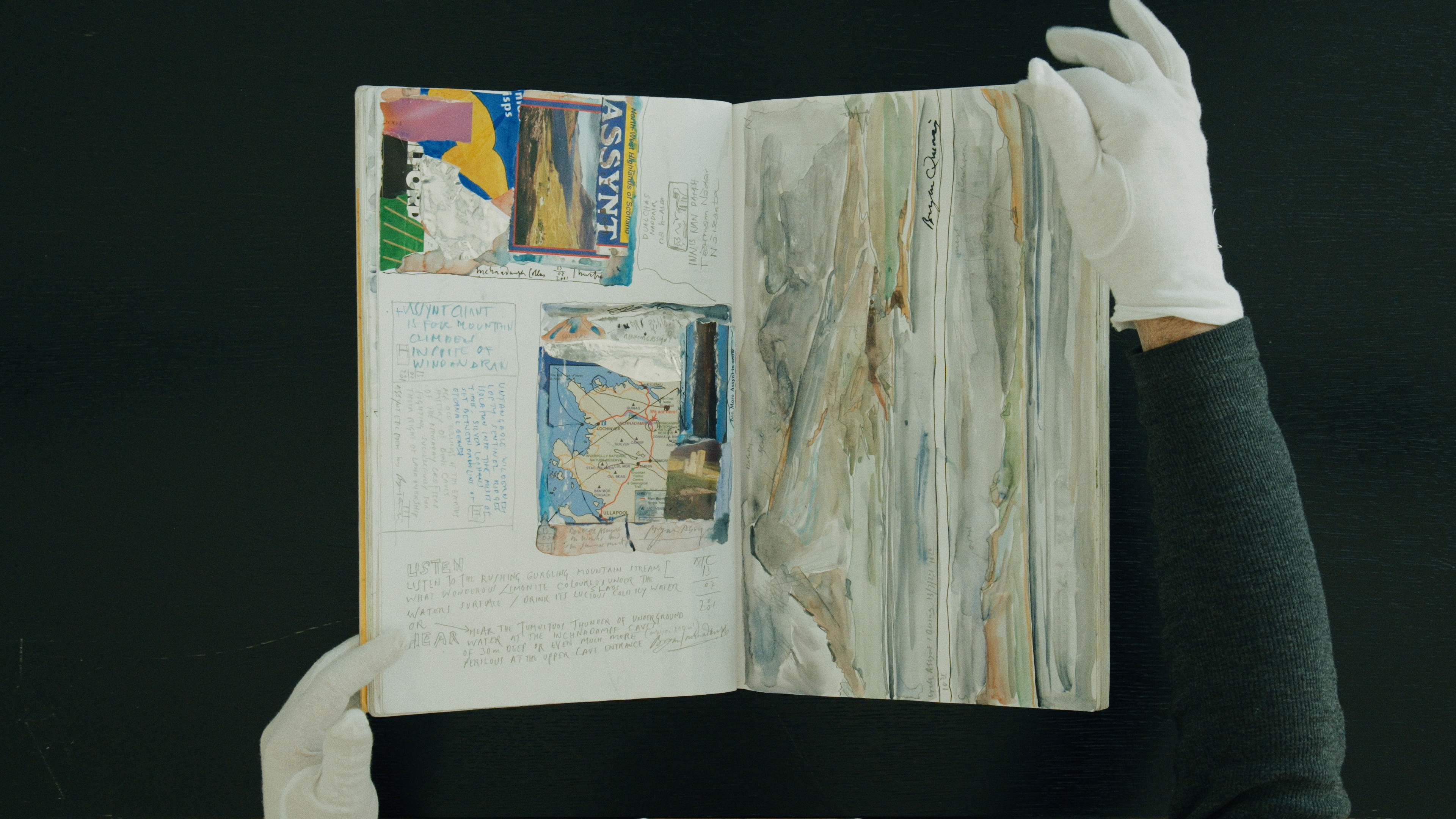 Travelling sketchbook of Torridon, Scotland by Bryan Cyril Thurston (2001)