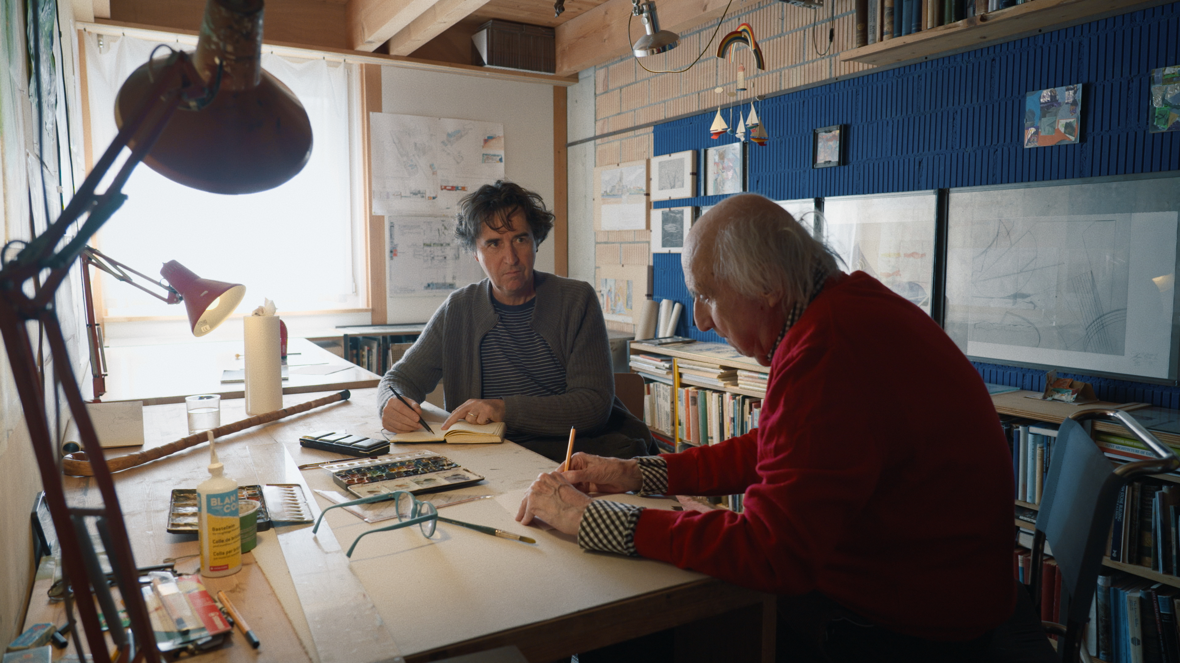 A passion for drawing unites father and son.