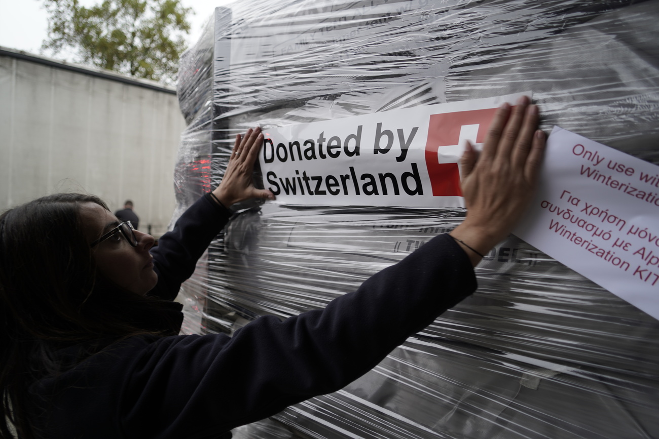 Loading relief goods