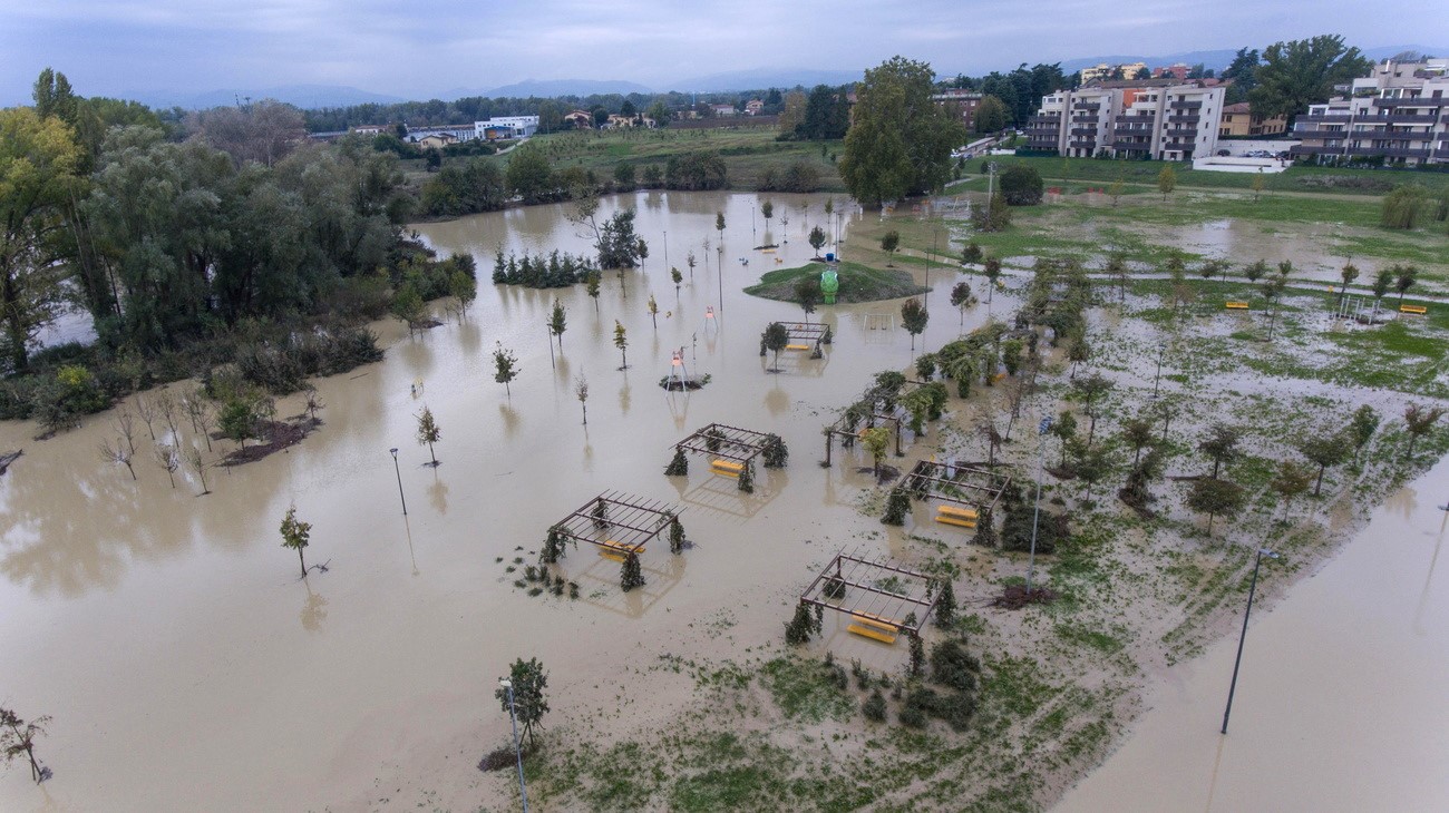 Flooding in Castenaso, northern Italy, on October 20, 2024.