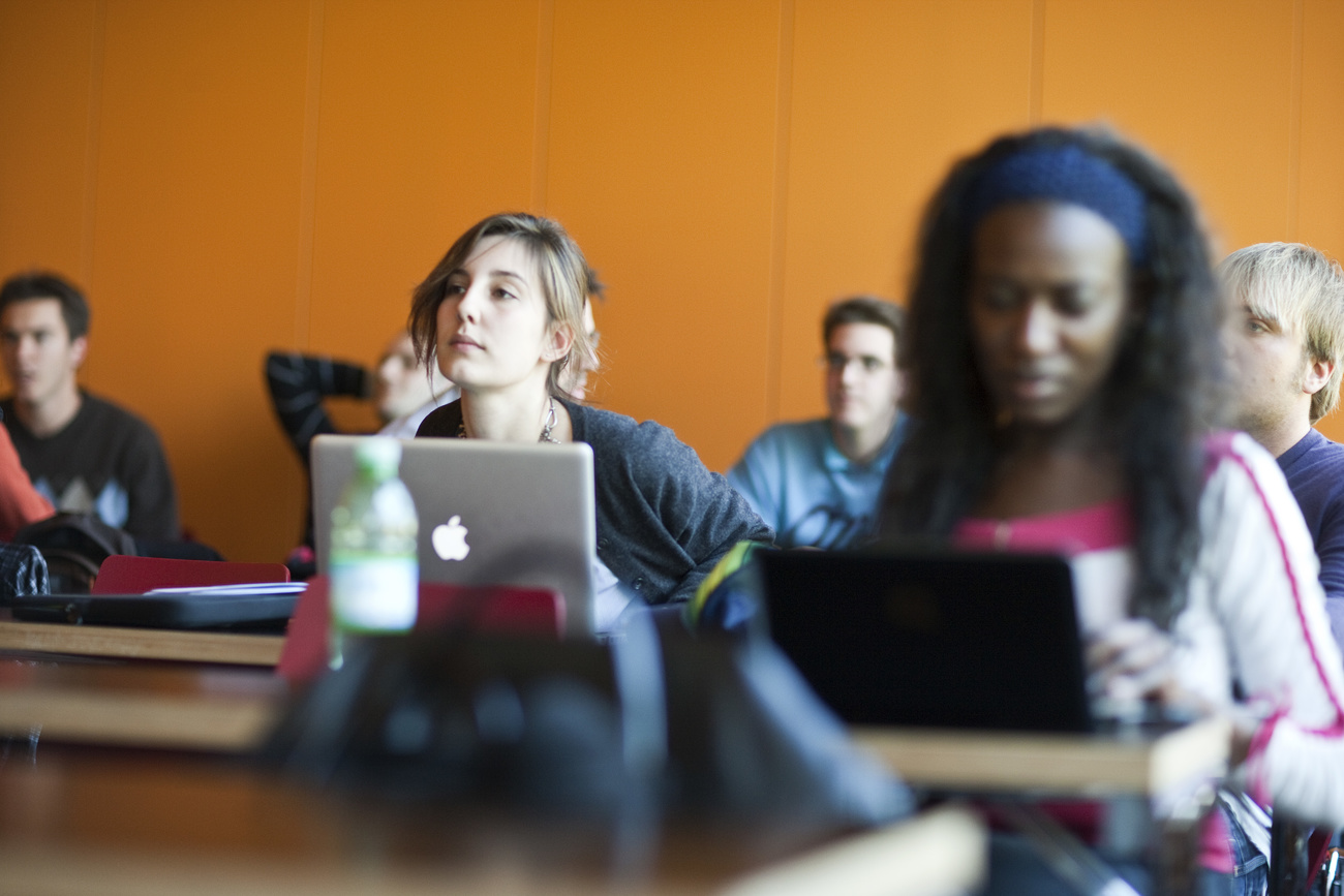 Young students in class