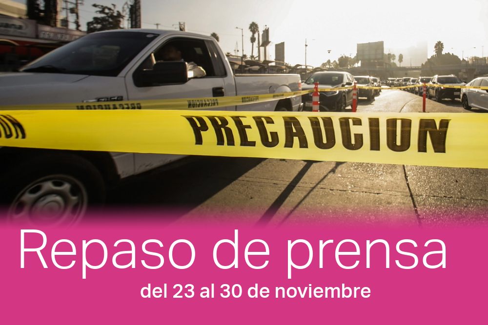 Las autoridades mexicanas instalaron un filtro de seguridad en el puerto internacional de San Ysidro, en la frontera de Tijuana, para detectar objetos o situaciones ilegales antes de cruzar hacia los Estados Unidos.