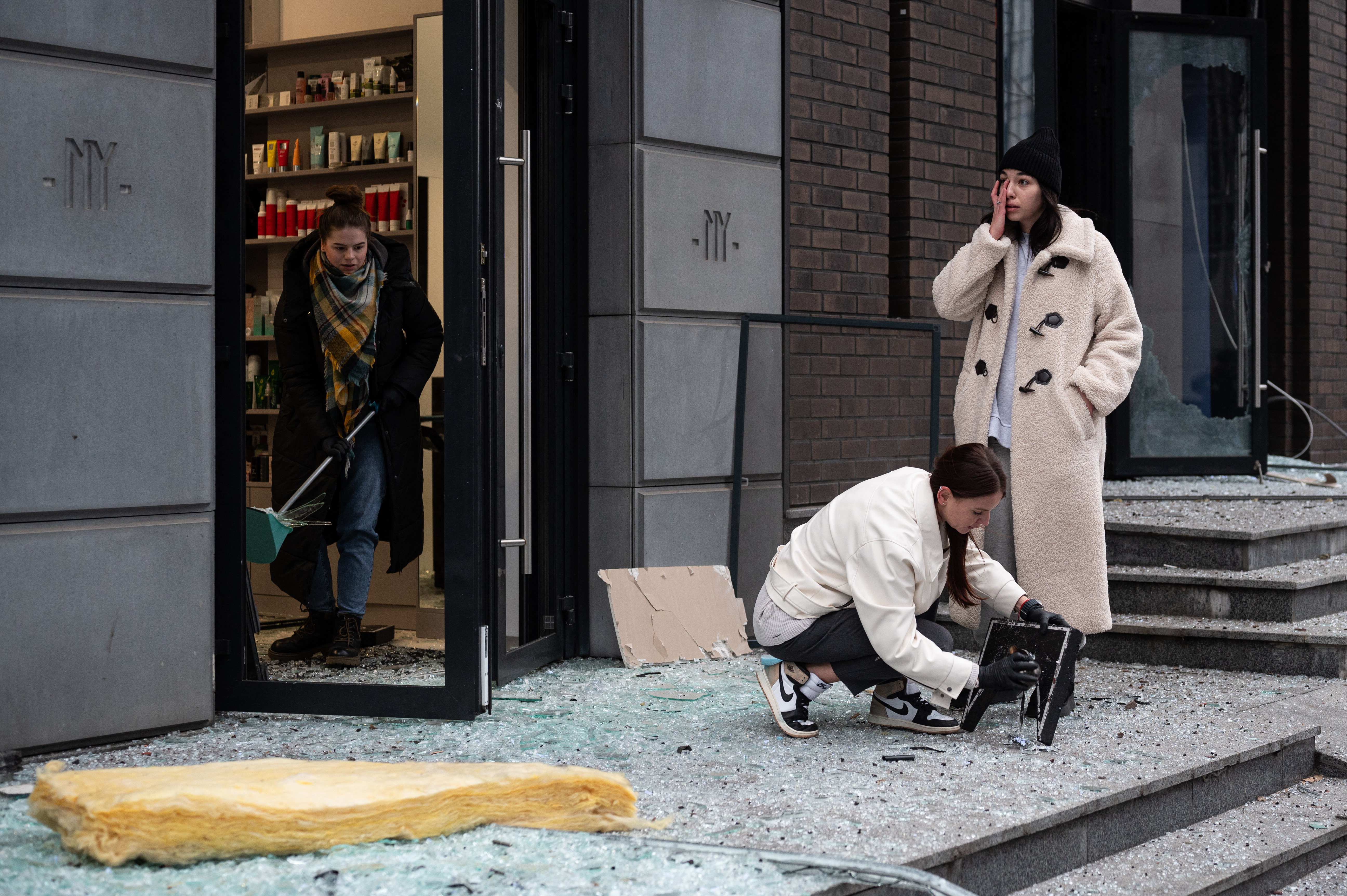 Attacco russo a Kiev nel dicembre 2024.