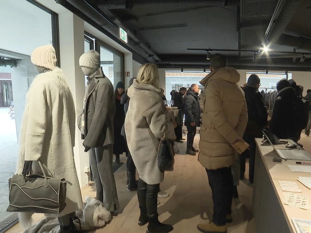 The clothes that are sold are in the upper price segment.