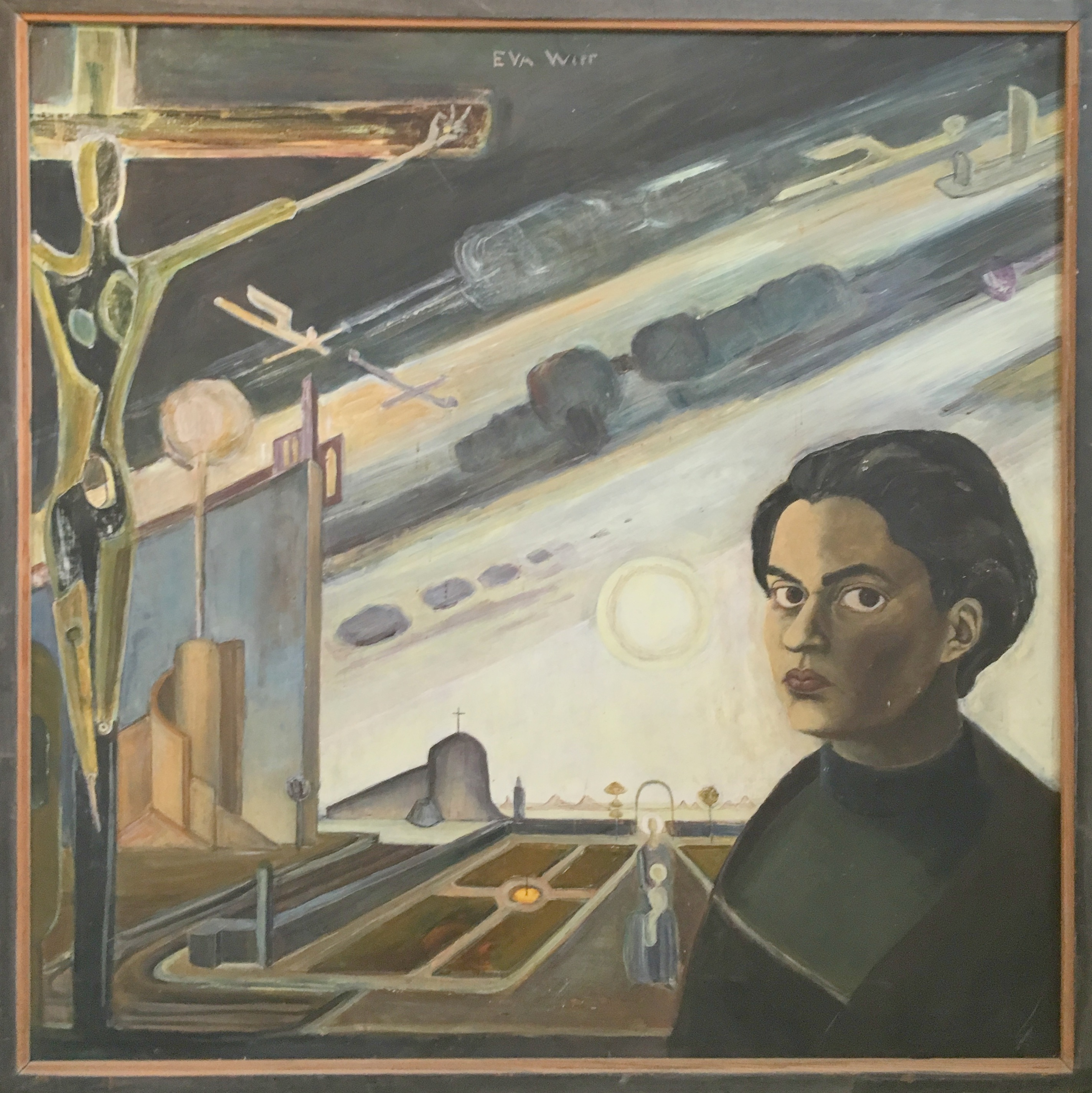 Self-portrait of Eva Wipf, 1954