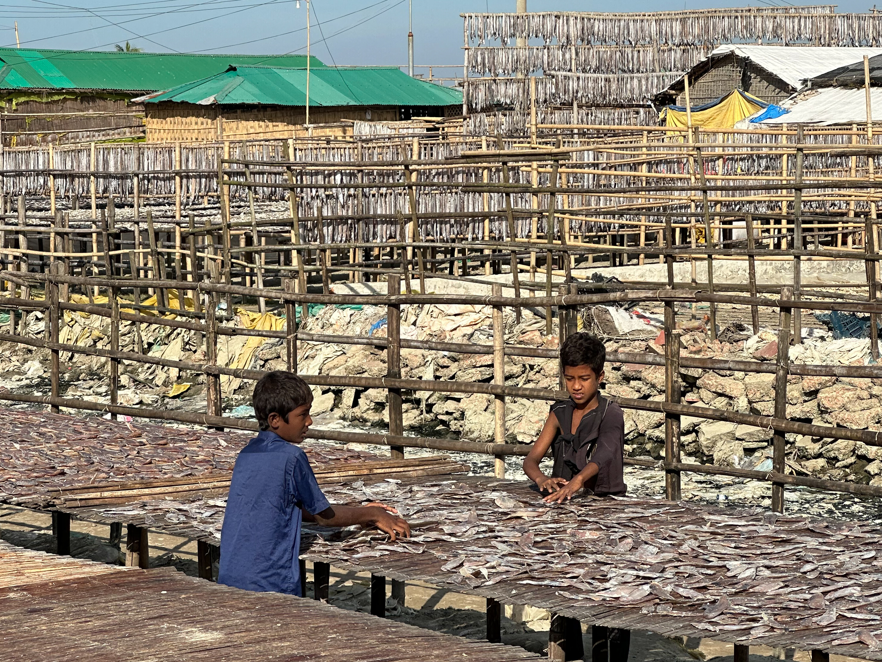 Children working