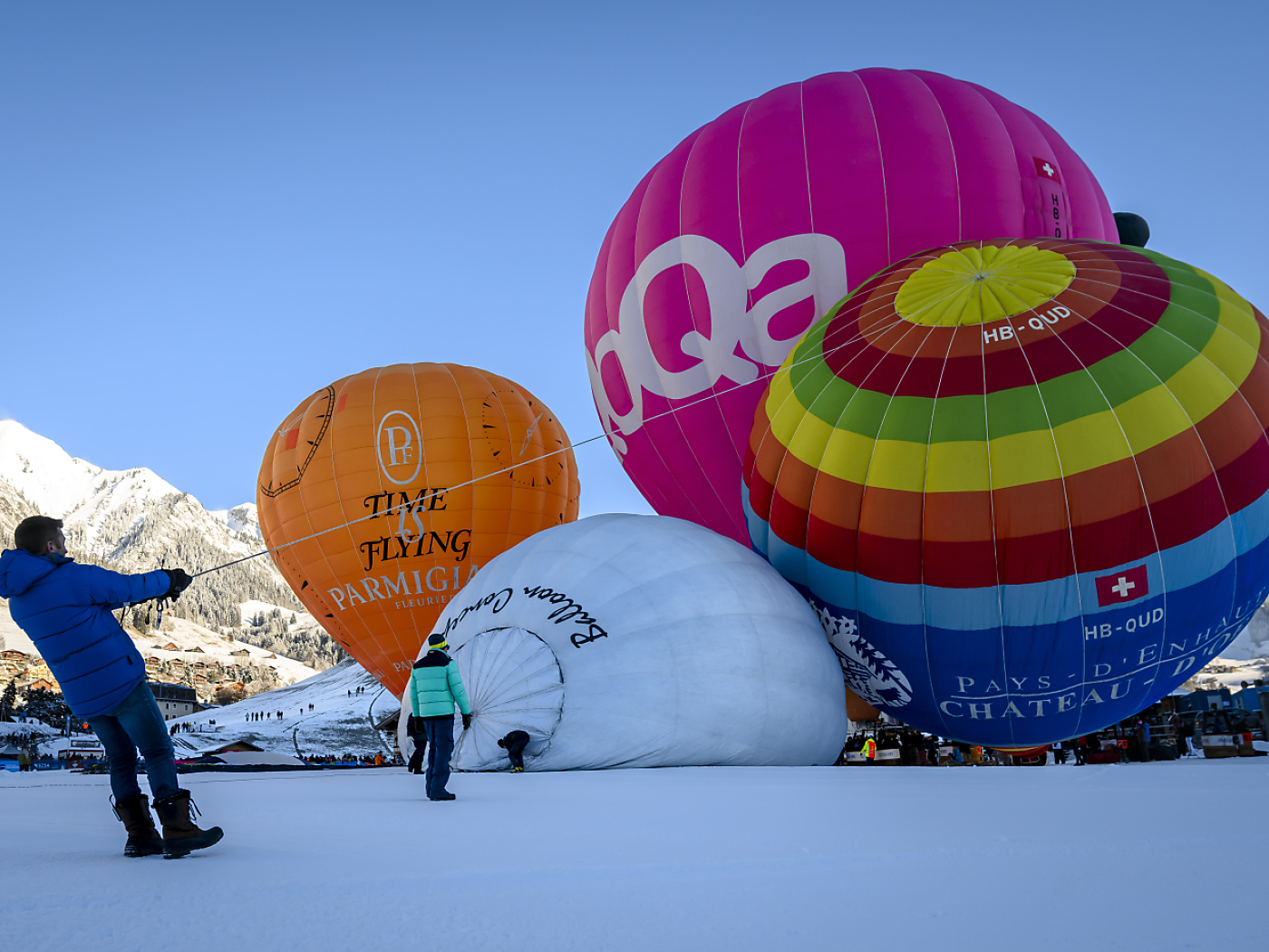 Balloon festival in Château d'Oex (VD): first day cancelled
