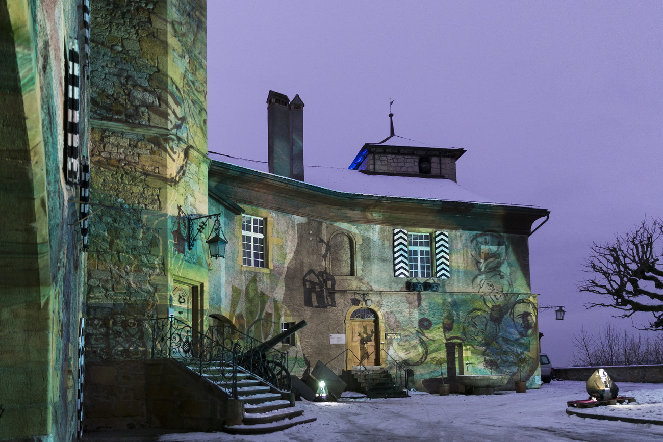 Il Castello illuminato nel 2017.