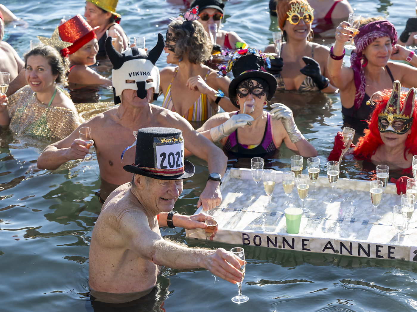 Fireworks, ice baths and mishaps on Swiss New Year's Eve