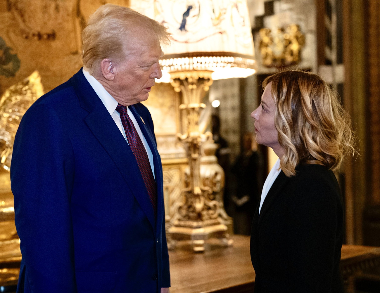 giorgia Meloni e donald Trump