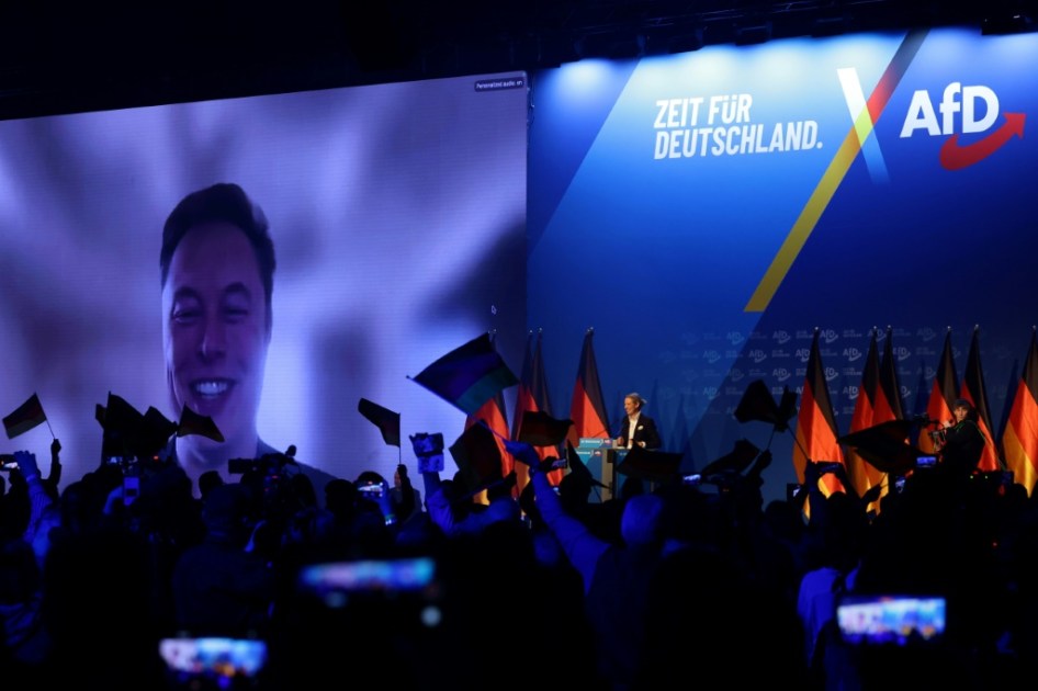 Elon Musk participa por video en un mitin de la extrema derecha en Alemania