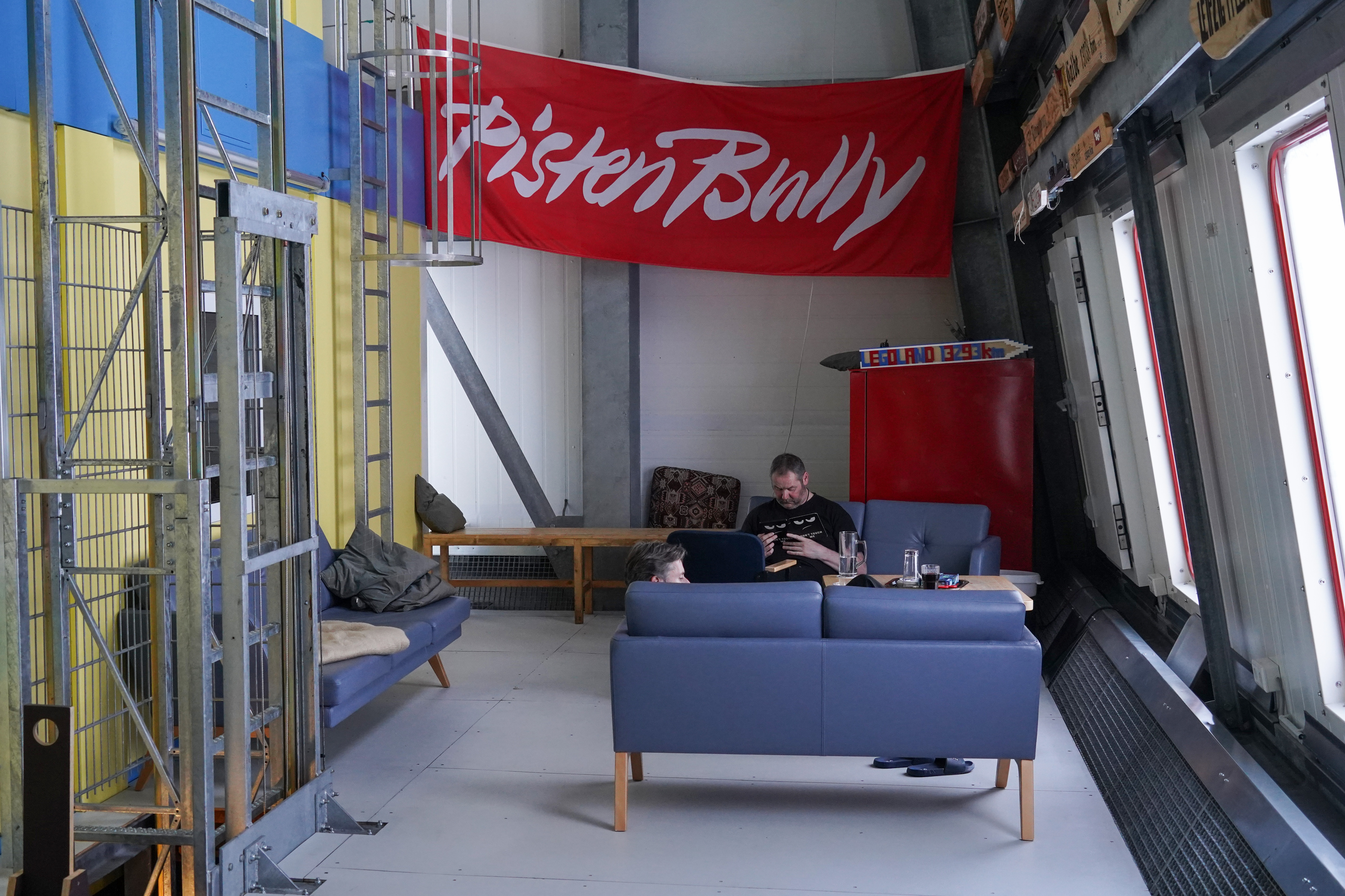 Blick in die Polarstation Neumayer III