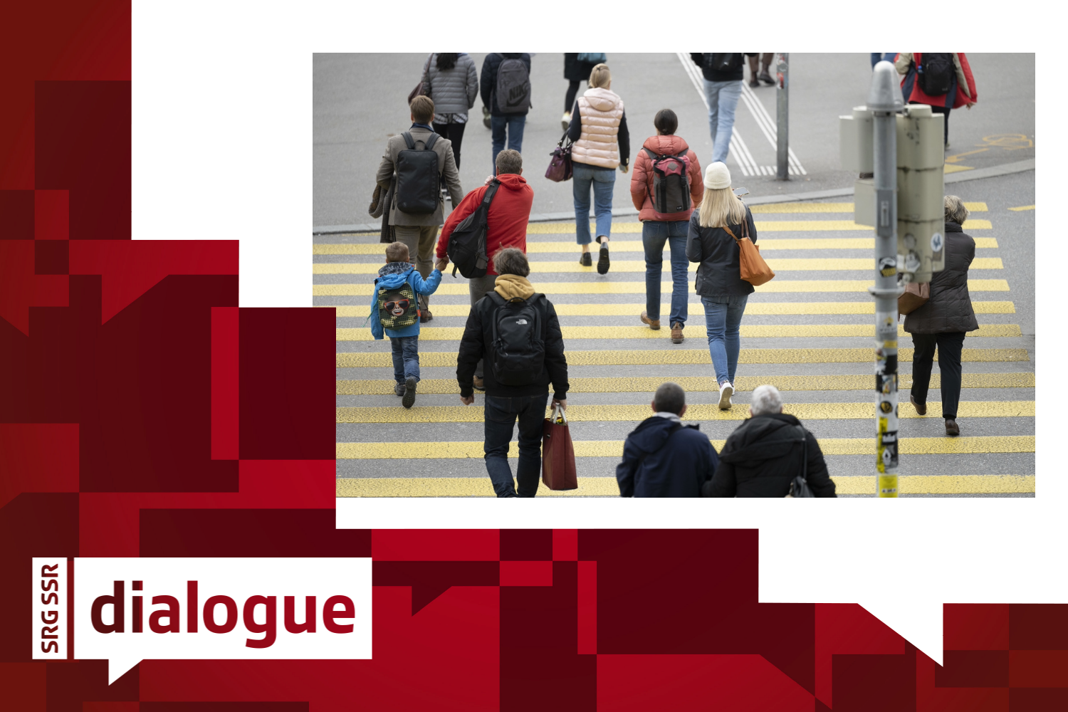 People crossing a road