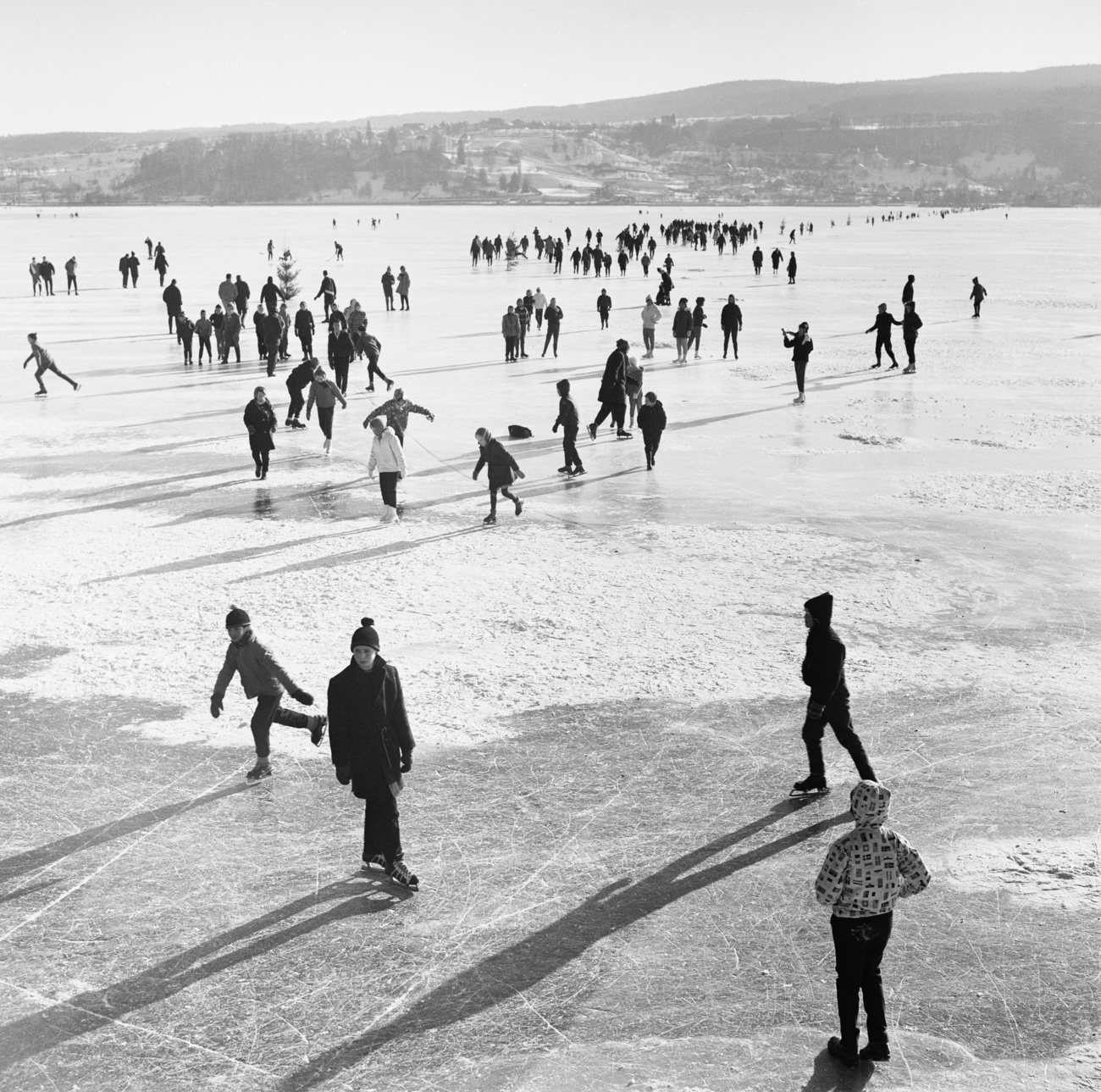 Frozen lake