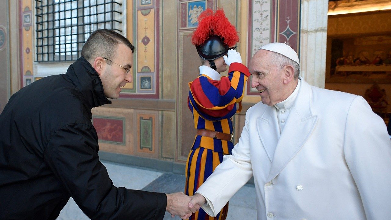 Since entering the seminary, Didier Grandjean has had several opportunities to speak with the Pope.
