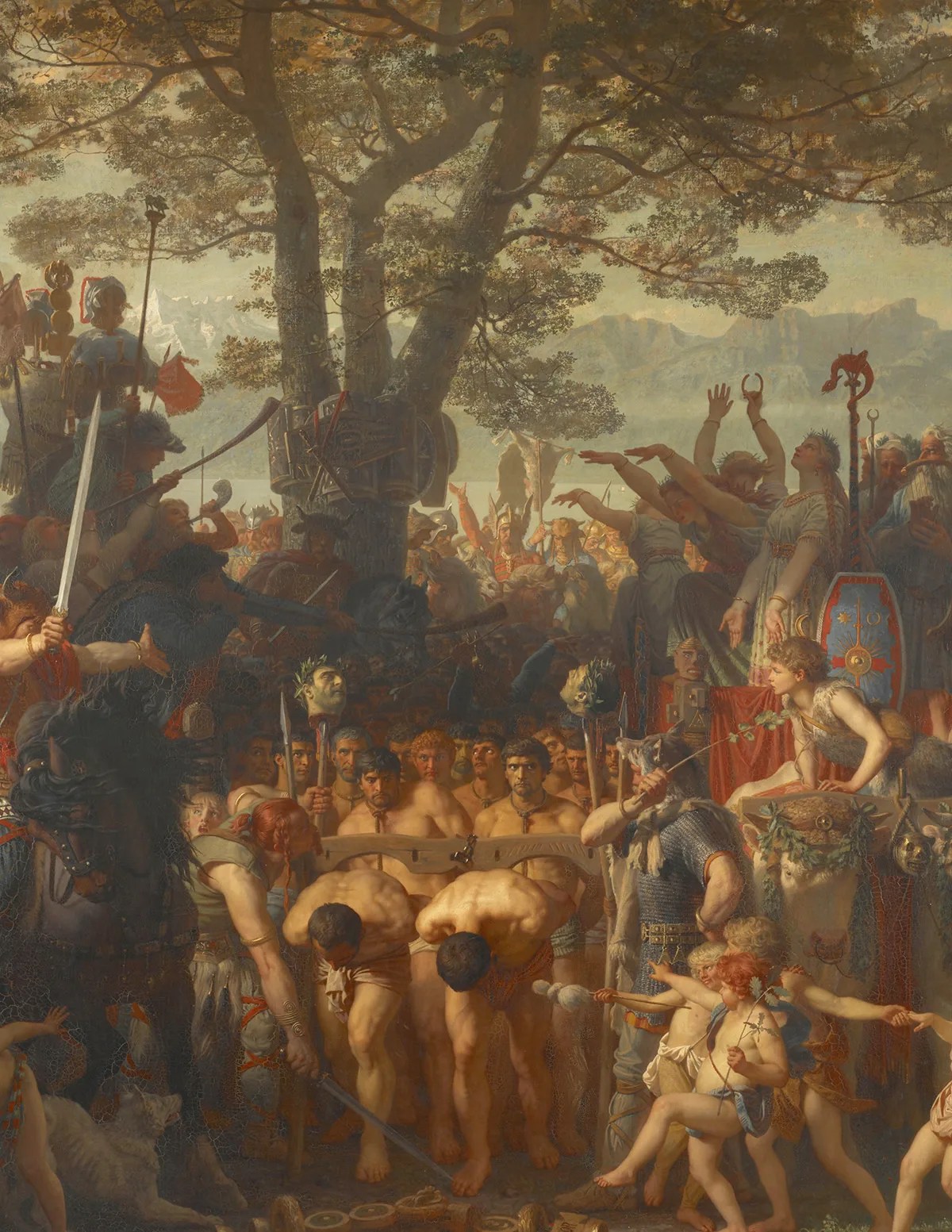 Charles Gleyre, «Les Romains passant sous le joug» ou «La bataille du Léman», 1858.