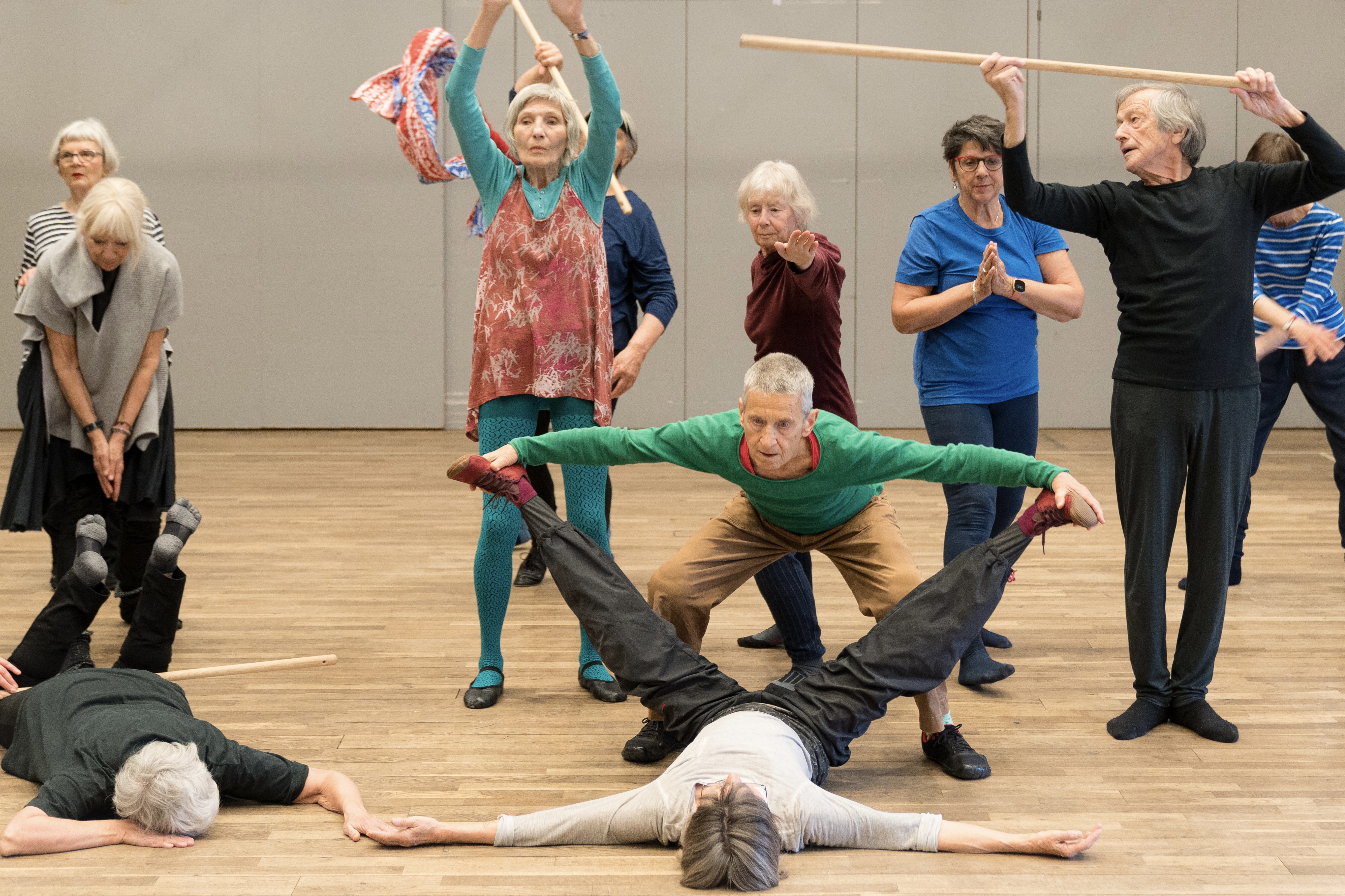 Le groupe de danse-théâtre «Dritter Frühling» répète un nouveau spectacle.