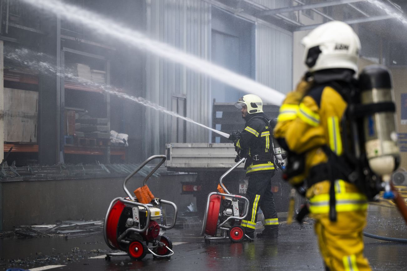 Pompiers en action