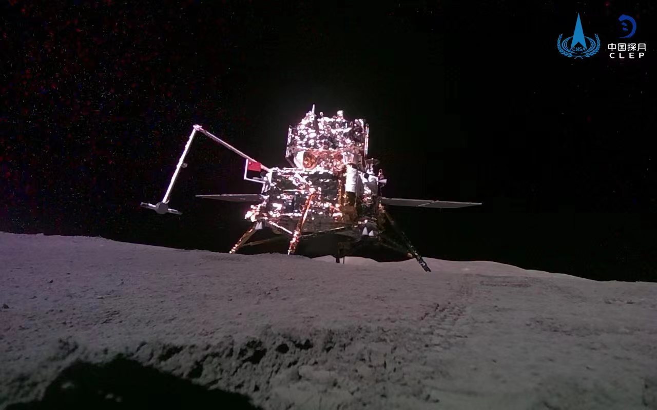 China's Chang'e-6 probe collects samples from the moon's far side.