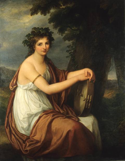 Ritratto di giovinetta in veste di baccante, senza data.