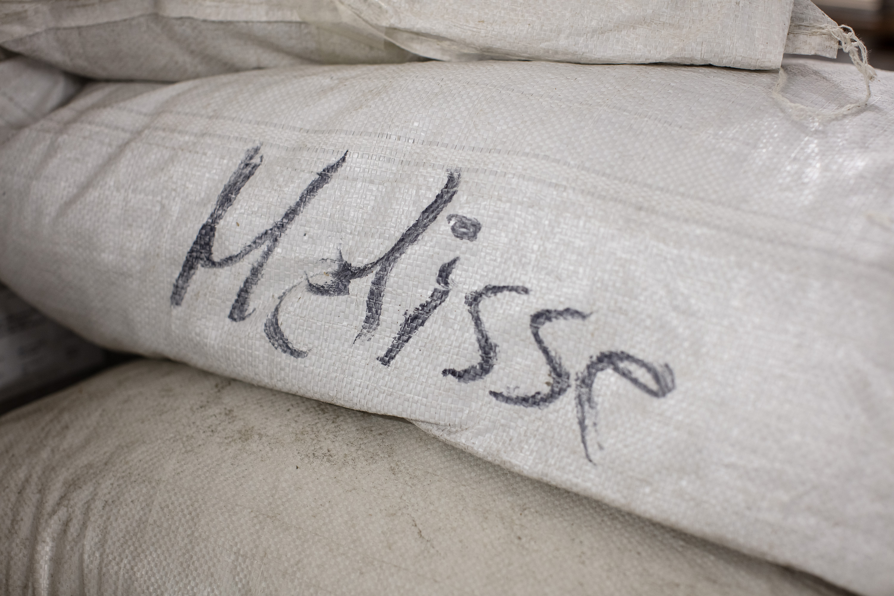 sacco con scritta melissa