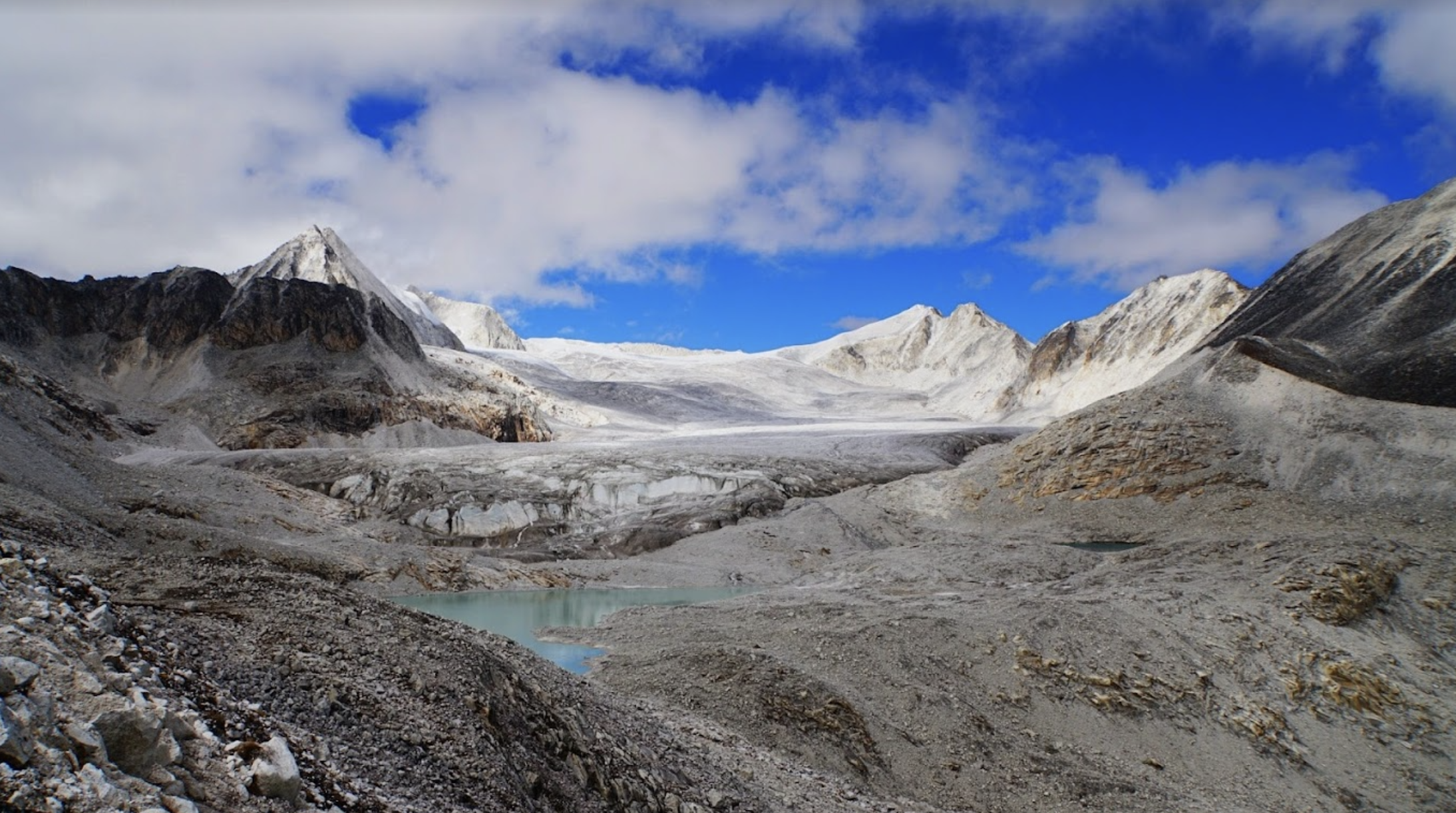 Gletscher und Gletschersee