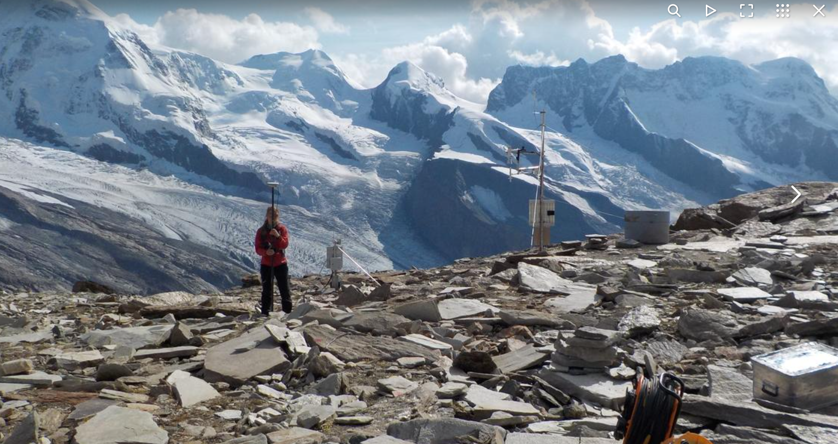 Forschende im Hochgebirge