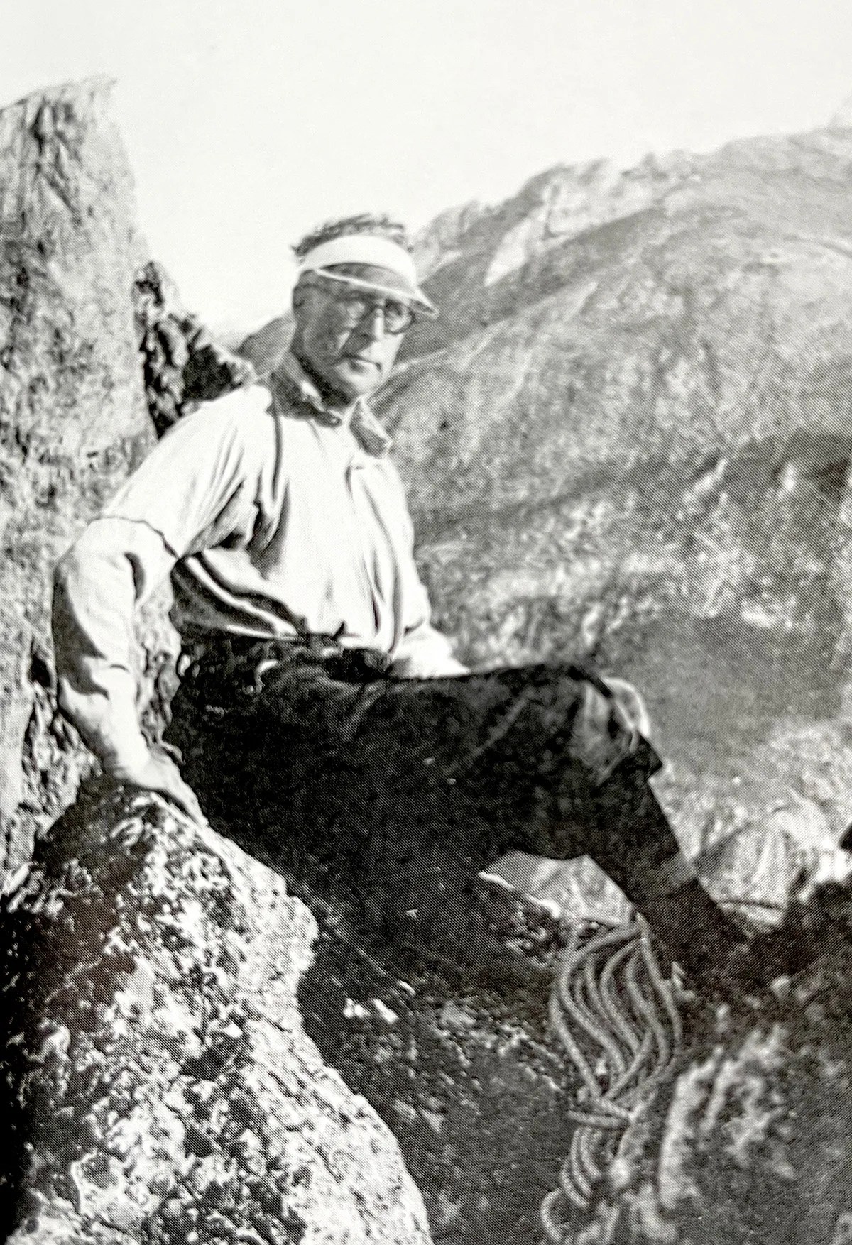 Despite his fame, the king often went unrecognised in the Alps.