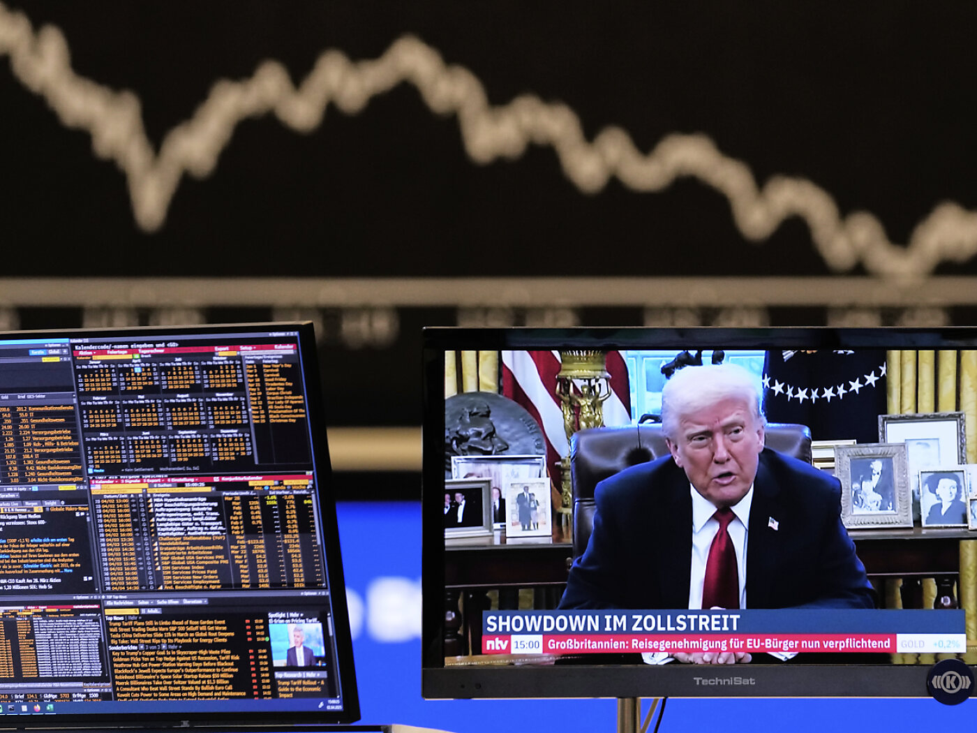 Tariffs: Swiss index SMI down sharply in pre-market trading
