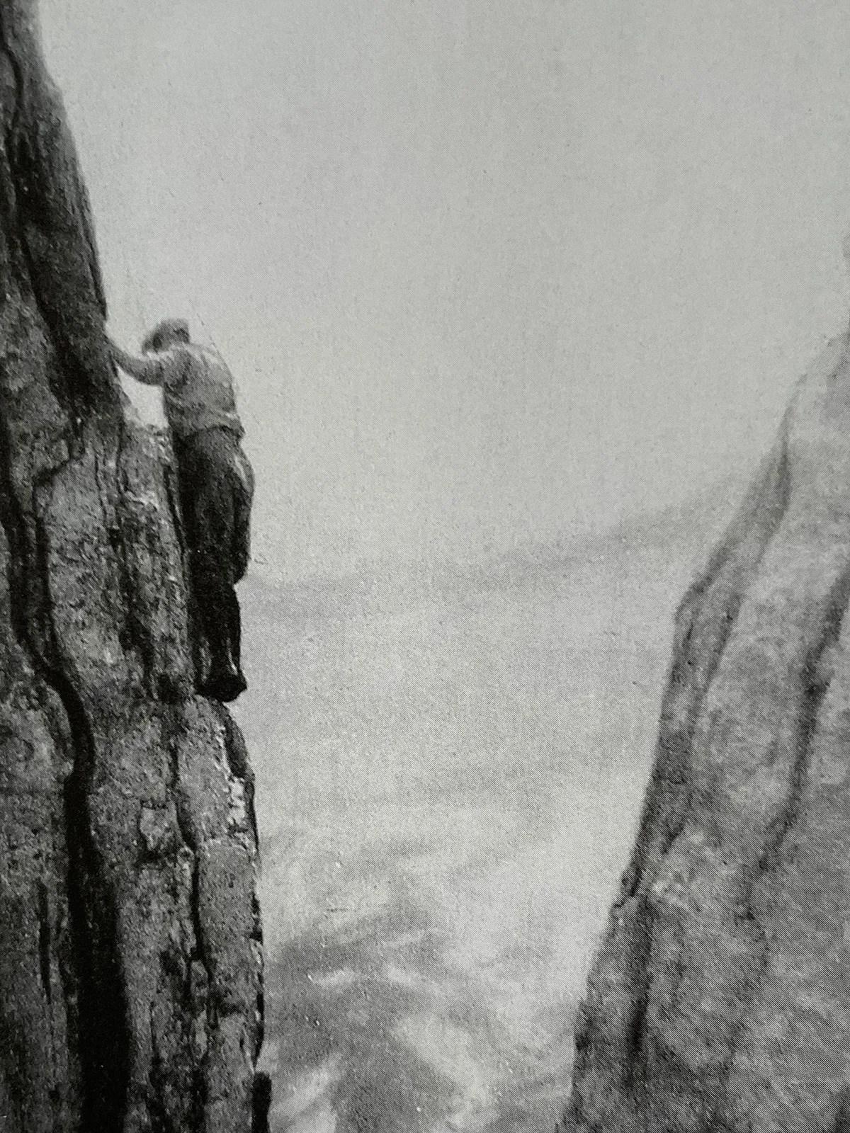 On the edge: King Albert I of Belgium among the Lobhörner rock pinnacles near Mürren in 1929.