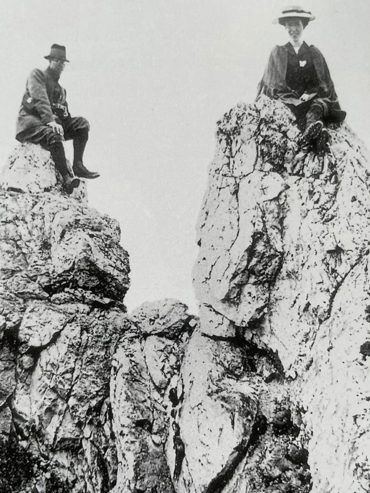 He was happiest when climbing: Albert with his wife Elisabeth in the Engadin in 1907.