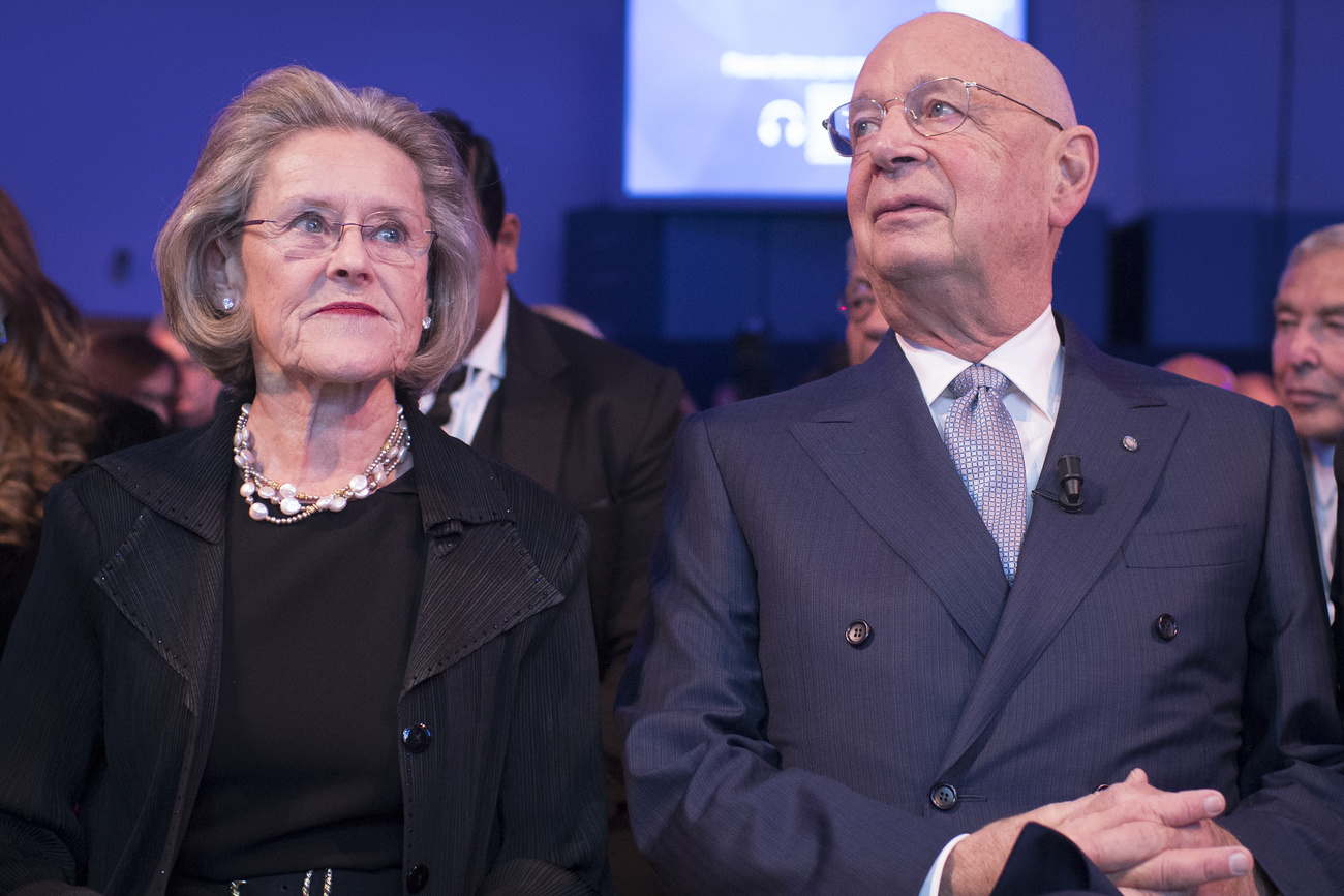 Klaus Schwab and wife Hilde Schwab.